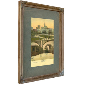 The Underground Passage at City Hall — Verdigris Framed Canvas Print | Bella Frye