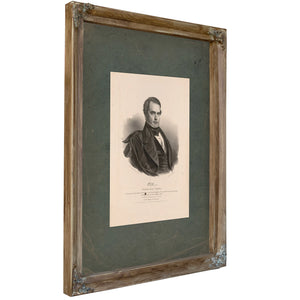 William Cabell Rives Senator From Virginia 1839 — Verdigris Framed Canvas Print | Bella Frye