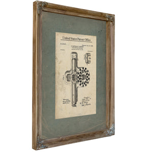 The Lambert Typewriter Patent — Mechanical Whispers of the Written Word — Framed Wall Art Room View | Bella Frye