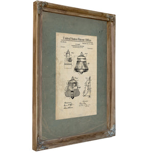 The Gray Telephone Call Register Patent Halloweens Industrial Ghost — Framed Wall Art Room View | Bella Frye