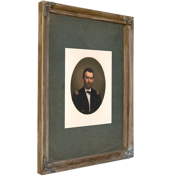 Major General Ulysses S Grant 1866 — Verdigris Framed Canvas Print | Bella Frye