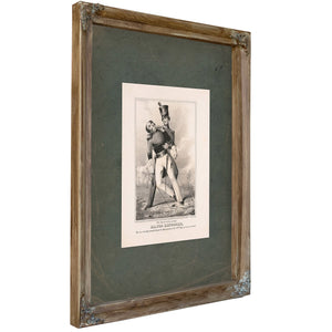 The Death of the Gallant Major Ringgold 1846 — Verdigris Framed Canvas Print | Bella Frye