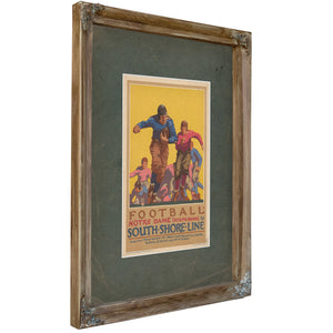 Football Notre Dame South Bend by South Shore Line Dpla — Verdigris Framed Canvas Print | Bella Frye