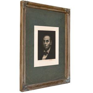 Abraham Lincoln 1917 — Verdigris Framed Canvas Print | Bella Frye