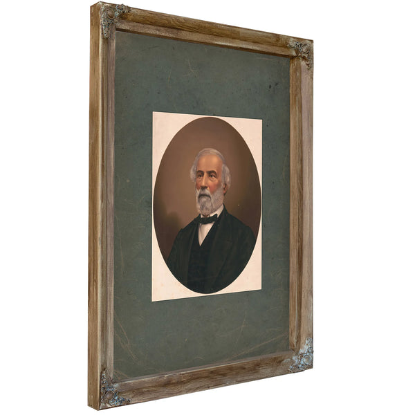 Robert E Lee 1865 187 1 — Verdigris Framed Canvas Print | Bella Frye