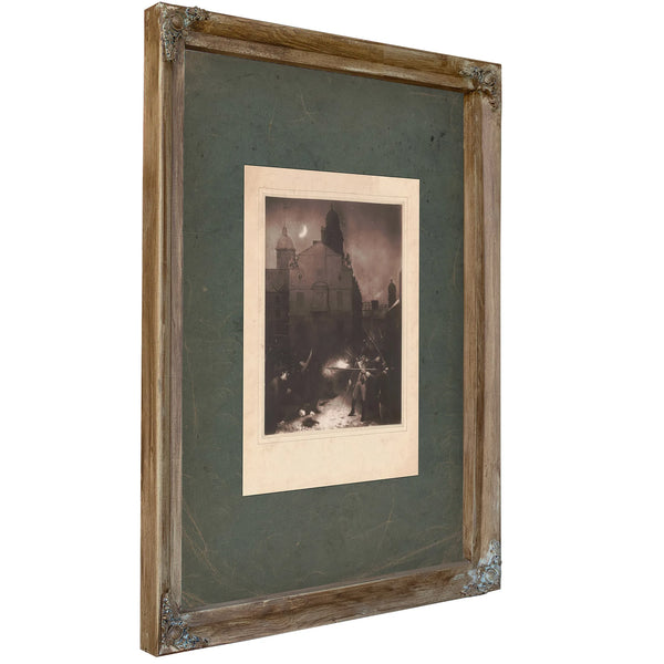 The Boston Massacre 189 — Verdigris Framed Canvas Print | Bella Frye