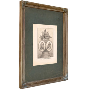 Our Martyred Presidents 1881 — Verdigris Framed Canvas Print | Bella Frye