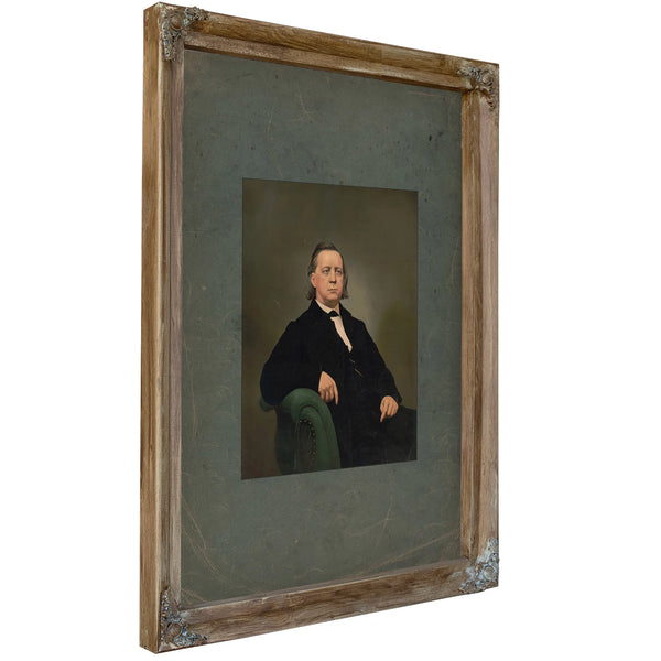 Henry Ward Beecher 19th Century — Verdigris Framed Canvas Print | Bella Frye