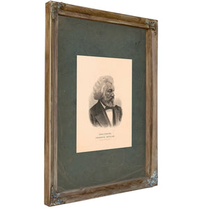Eminent Colored Men Frederick Douglass 1884 — Verdigris Framed Canvas Print | Bella Frye