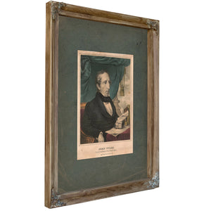 John Tyler Tenth President of the United States 1835 1856 — Verdigris Framed Canvas Print | Bella Frye