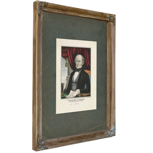 Charles F Adams Free Soil Candidate for Vice President 1848 — Verdigris Framed Canvas Print | Bella Frye