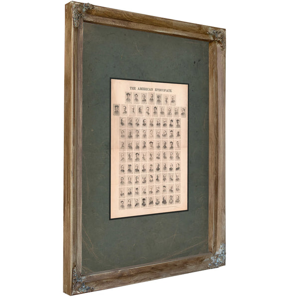 The American Episcopate 1884 — Verdigris Framed Canvas Print | Bella Frye