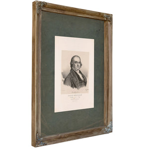 David Henshaw Secretary of the Navy 1843 — Verdigris Framed Canvas Print | Bella Frye