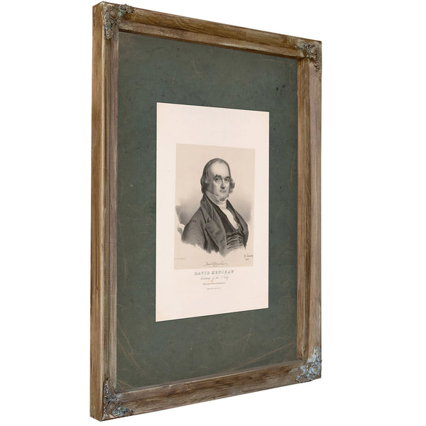 David Henshaw Secretary of the Navy 1843 — Verdigris Framed Canvas Print | Bella Frye