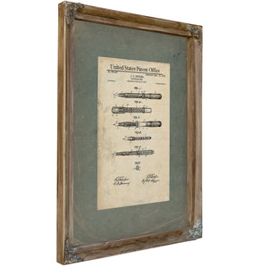 The Betzler Fountain Pen Patent Instrument of Inkwell Secrets — Framed Wall Art Room View | Bella Frye