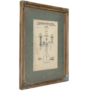 The Ganim Apparatus Patent for Oriental Smoke & Vapor — Framed Wall Art Room View | Bella Frye