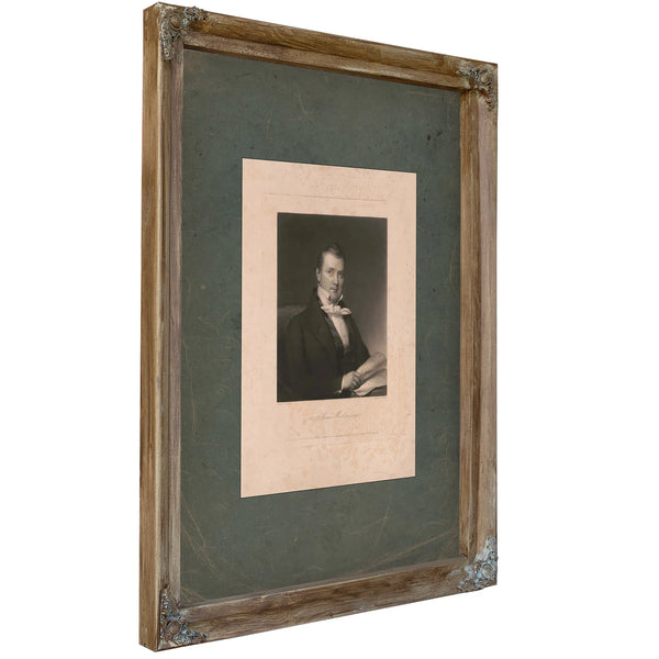 James Buchanan 184 — Verdigris Framed Canvas Print | Bella Frye