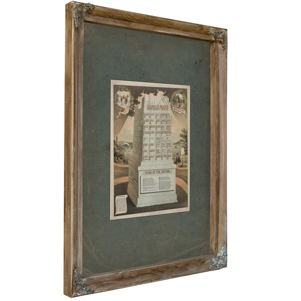 Garfields Prayer 1882 — Verdigris Framed Canvas Print | Bella Frye