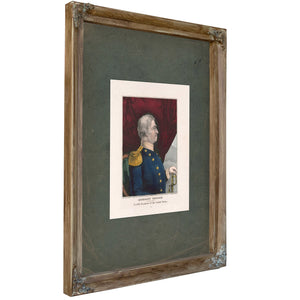 Zachary Taylor_ the Nations Choice for Twelfth President of the United States 1847 — Verdigris Framed Canvas Print | Bella Fr