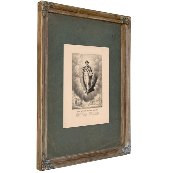 The Spirit of the Union 1876 — Verdigris Framed Canvas Print | Bella Frye