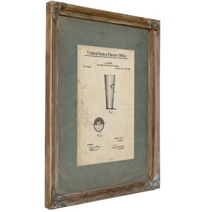 The Barkeeps Invention Patent Drawing No 316825 — Framed Wall Art Room View | Bella Frye
