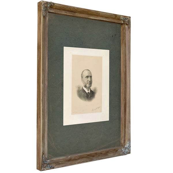 Chauncey Mitchell Depew 1888 — Verdigris Framed Canvas Print | Bella Frye