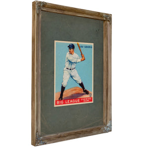 Lougehriggoudeycard — Verdigris Framed Canvas Print | Bella Frye