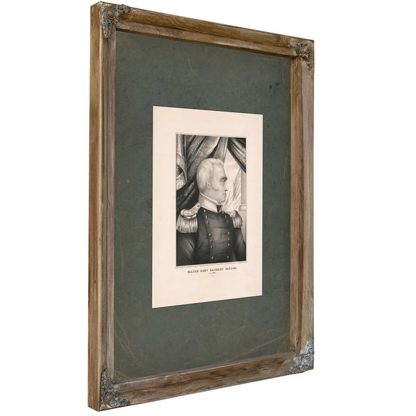 Major General Zachary Taylor 1847 — Verdigris Framed Canvas Print | Bella Frye