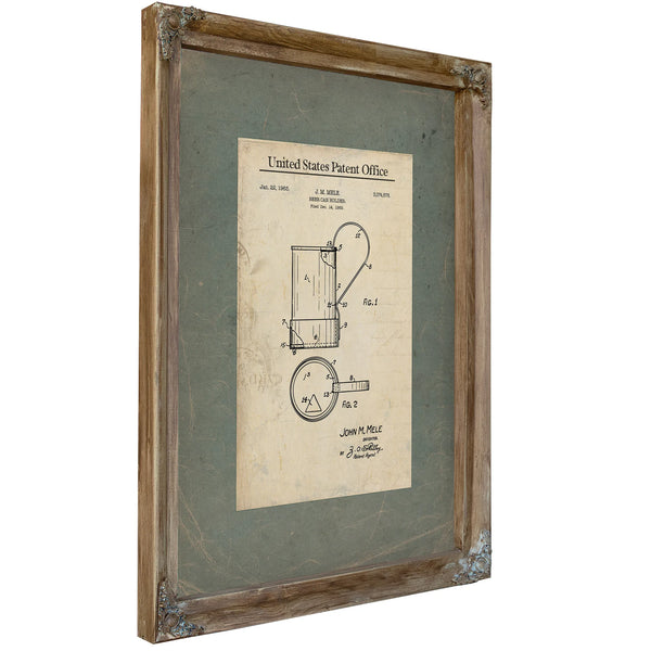 The Drinkers Companion Patent No. 374678 — Framed Wall Art Room View | Bella Frye
