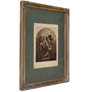 Frontier Life 1875 — Verdigris Framed Canvas Print | Bella Frye