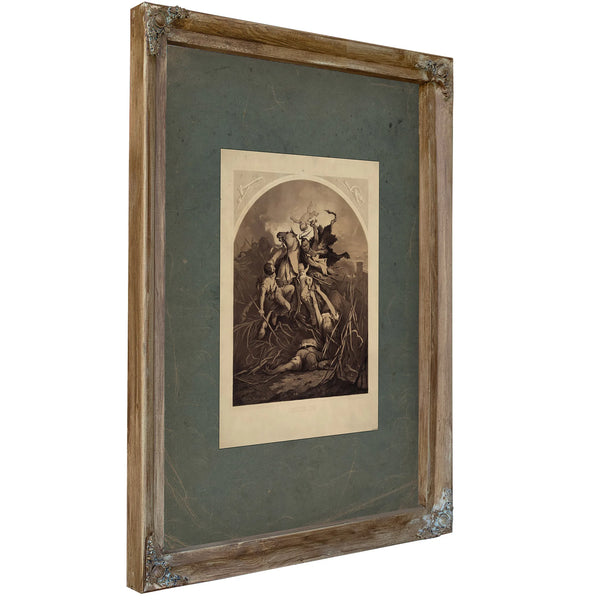 Frontier Life 1875 — Verdigris Framed Canvas Print | Bella Frye