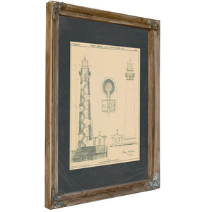 Sand Island Light Station Blueprint 8th District Engineering Drawings