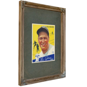 Lougehrig1934 — Verdigris Framed Canvas Print | Bella Frye