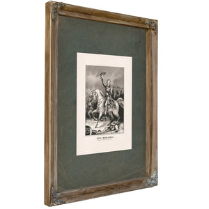 General Franz Sigel at the Battle of Pea Ridge Ark March 8th 1862 1862 — Verdigris Framed Canvas Print | Bella Frye