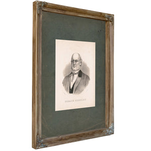 Horace Greeley 187 — Verdigris Framed Canvas Print | Bella Frye