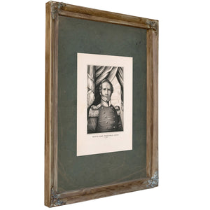 Major General Winfield Scott 1847 — Verdigris Framed Canvas Print | Bella Frye