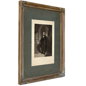 James Knox Polk President of the United States 1845 — Verdigris Framed Canvas Print | Bella Frye