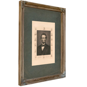 Abraham Lincoln 1911 — Verdigris Framed Canvas Print | Bella Frye