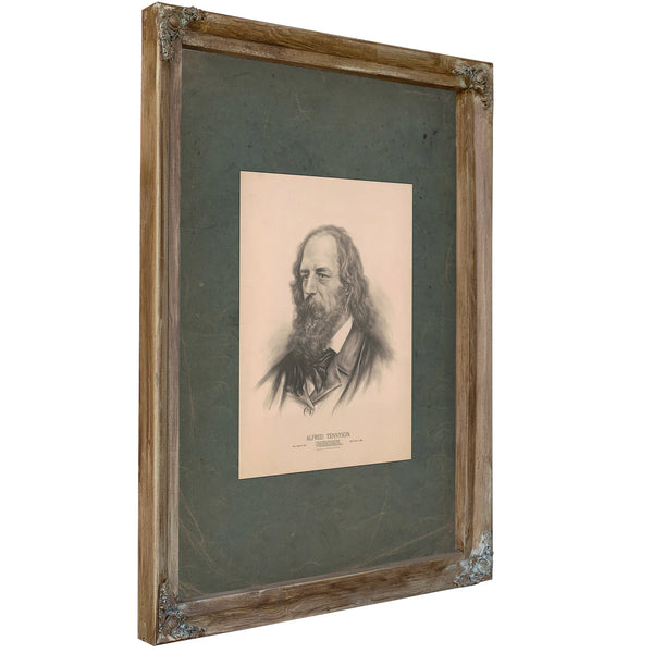 Alfred Tennyson Born August 6 189 Died October 6 1892 19 — Verdigris Framed Canvas Print | Bella Frye
