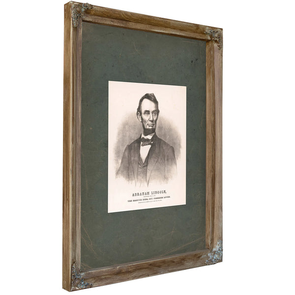 Abraham Lincoln Assassinated April 14 1865 19th Century — Verdigris Framed Canvas Print | Bella Frye