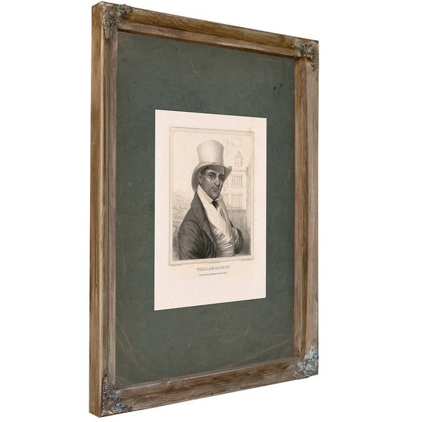 William Costin a Tribute to Worth by His Friends 1842 — Verdigris Framed Canvas Print | Bella Frye