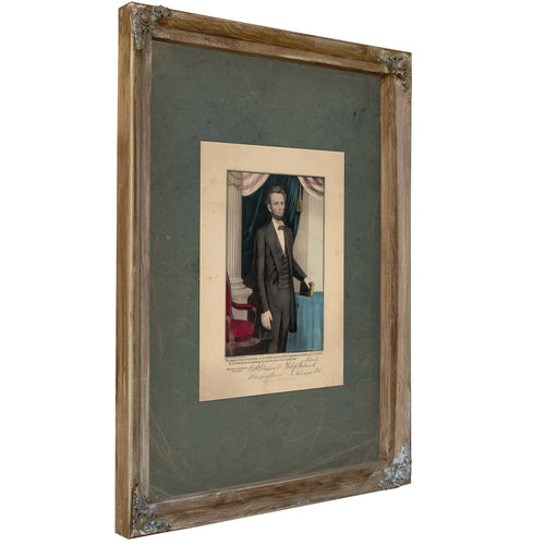 The People of These United States Are the Rightful Masters of Both Congresses and Courts1864 — Verdigris Framed Canvas Print 
