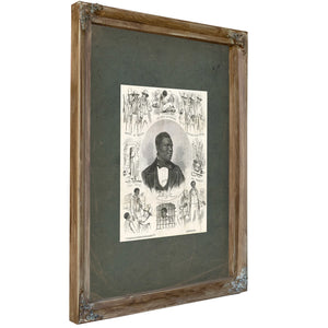 Anthony Burns 1855 — Verdigris Framed Canvas Print | Bella Frye