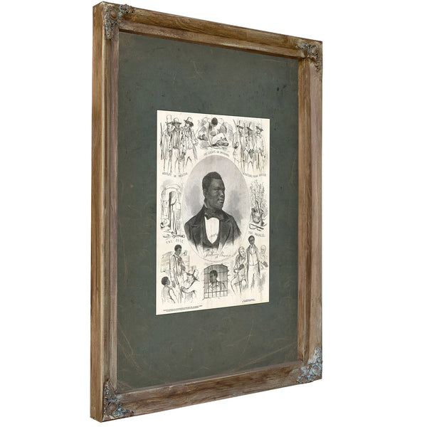 Anthony Burns 1855 — Verdigris Framed Canvas Print | Bella Frye