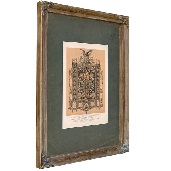 Family Picture for the Million 188 188 — Verdigris Framed Canvas Print | Bella Frye