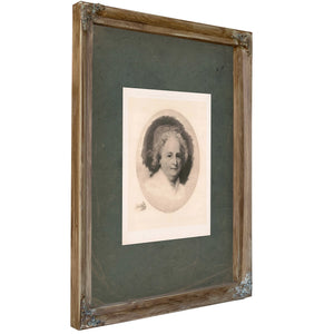 Martha Washington 1893 — Verdigris Framed Canvas Print | Bella Frye