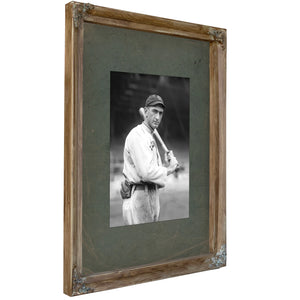 Shoeless Joe Jackson by Conlon 1913 Crop 31b4d2 — Verdigris Framed Canvas Print | Bella Frye