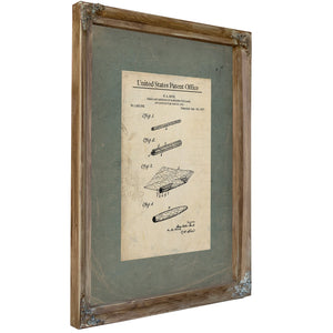 The Tobacconists Secret Bock Cigar Patent Blueprint — Framed Wall Art Room View | Bella Frye