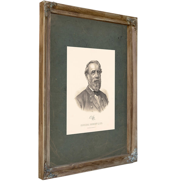 General Robert E Lee 186 187 — Verdigris Framed Canvas Print | Bella Frye