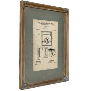 The Burkhart Beer Cooler Patent a Study in Victorian Temperance & Temptation — Framed Wall Art Room View | Bella Frye